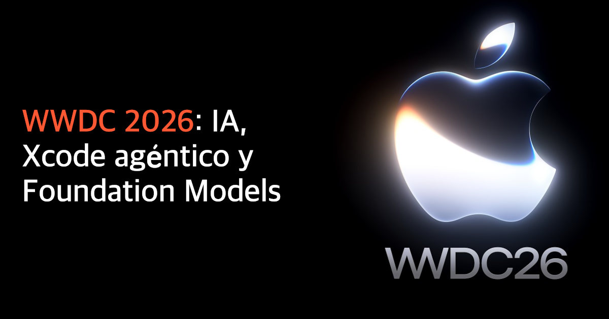 Xcode 27 con un agente de IA escribiendo código Swift durante la WWDC 2026